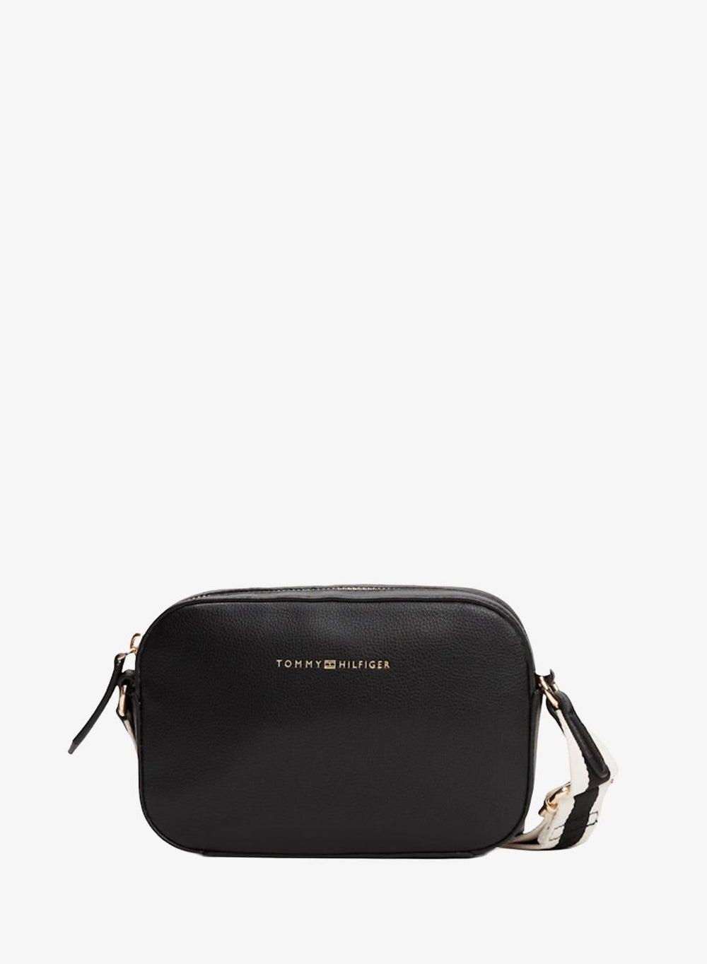 Logo Detail Zip Camera Crossbody Bag Black - Image 1