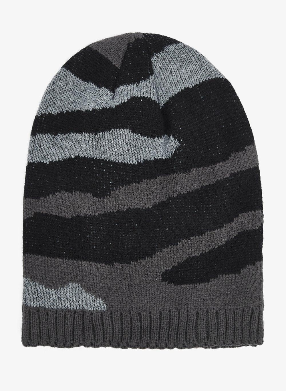 Slouchy Beanie Tiwm133 in Brown Black - Image 1