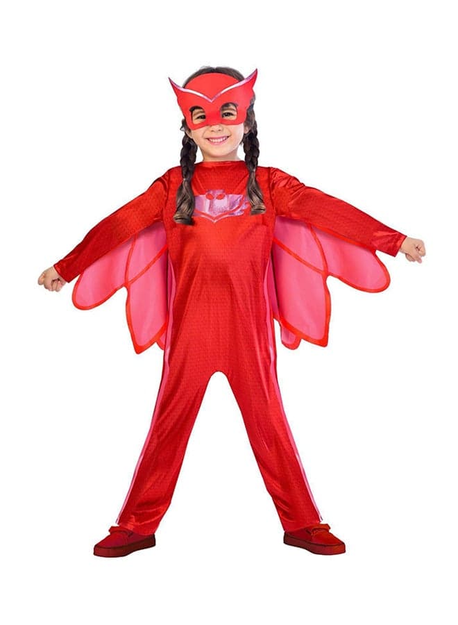PJ Masks Owlette Costume Red Girls 2-3 Years - Image 1