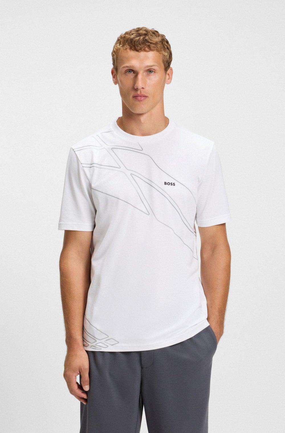 BOSS Active Stretch Piqué T-Shirt 50556197100 - Image 1