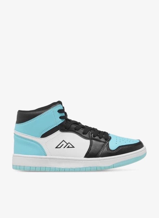 14Nx5 10920W Exblue Colourblock High-Top Sneakers - Image 1