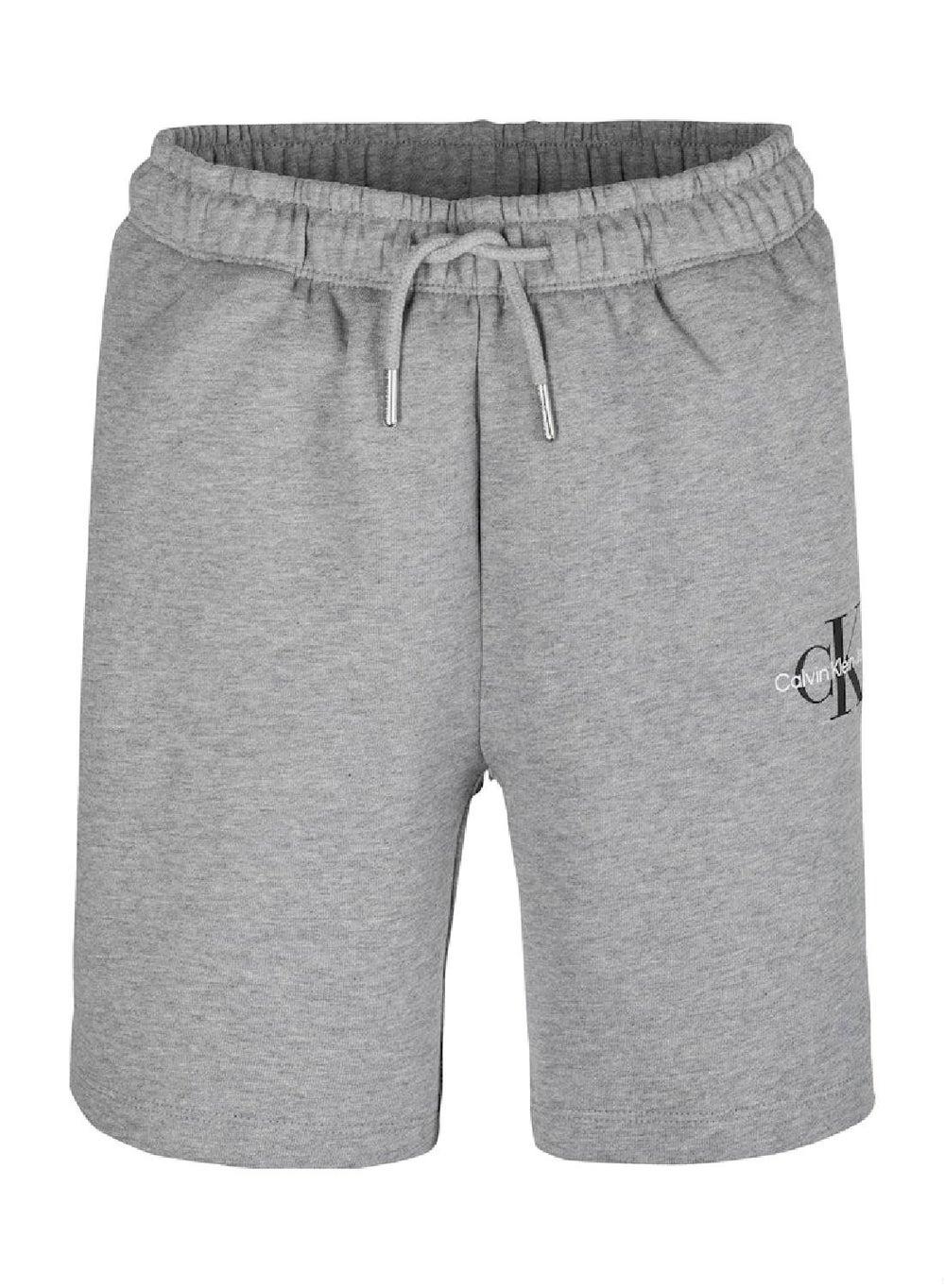 Calvin Klein Monogram Relaxed Jogger Shorts Grey - Image 1