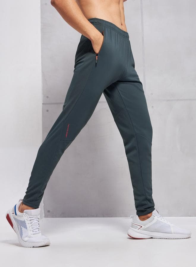 Technosport Slim Fit Grey Track Pants for Men - Image 1