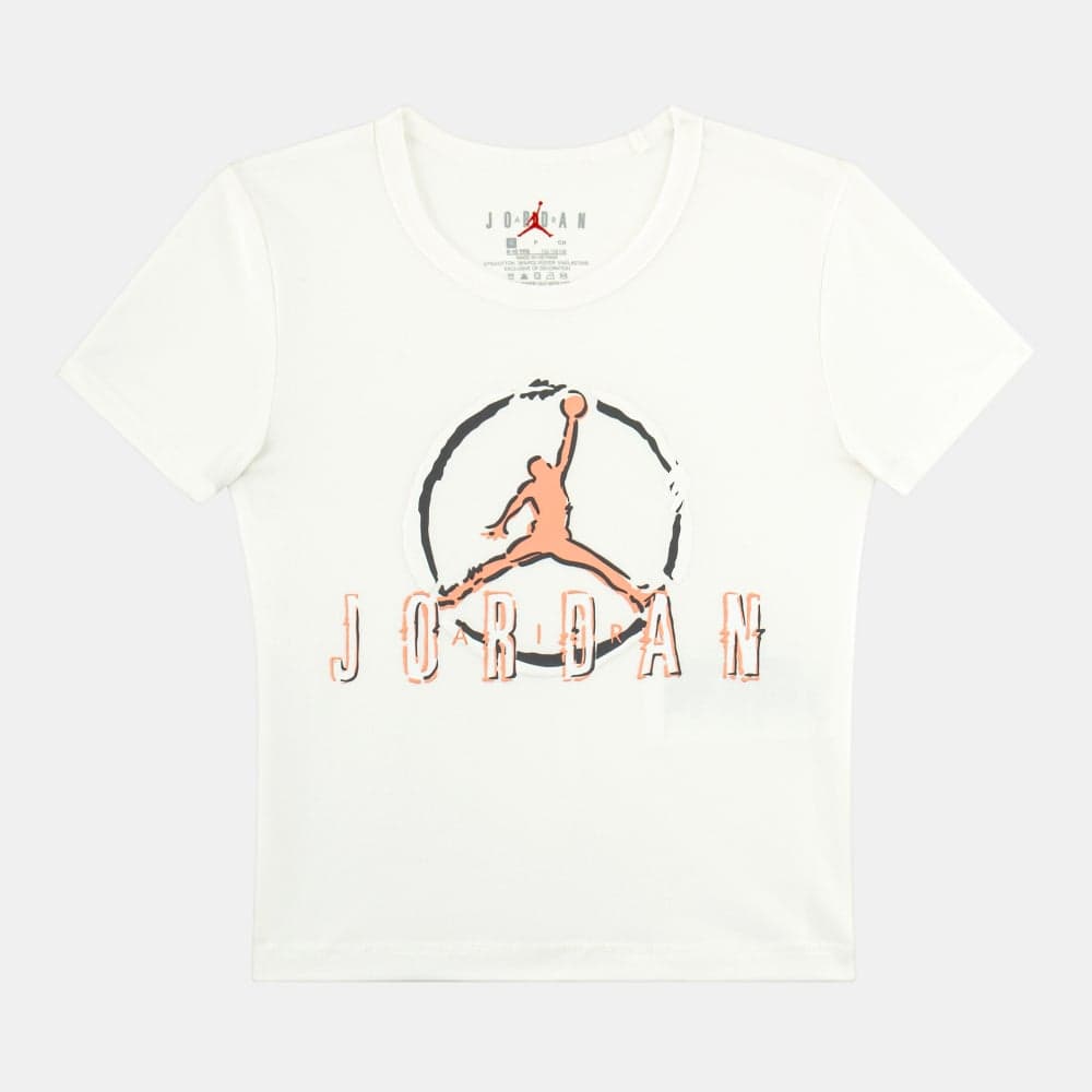 Kids Jumpman Scribble T-Shirt Nk45F237 782 Yellow - Image 1