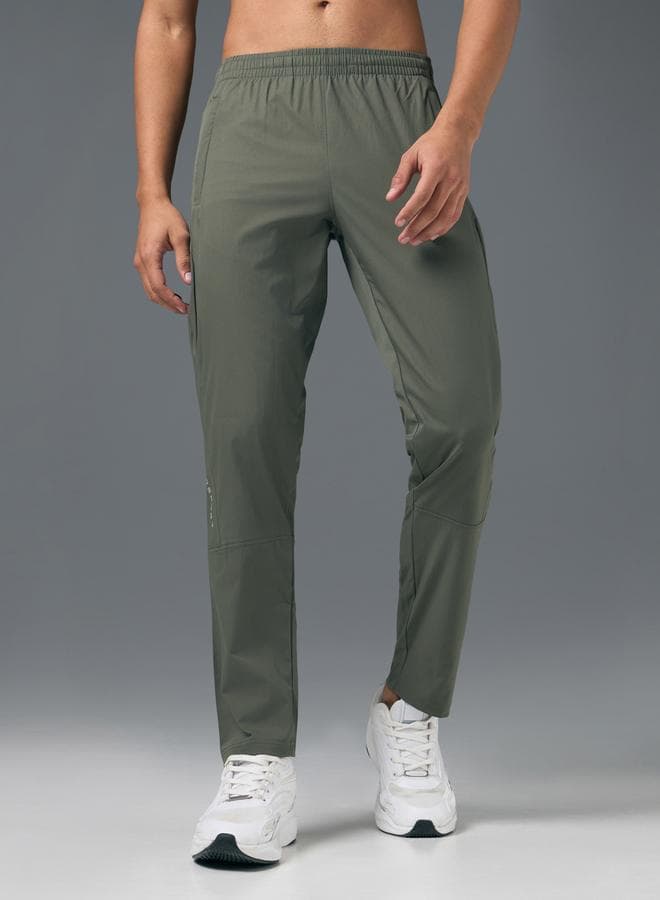 Men’s Slim Fit Green Sports Track Pants - Image 1