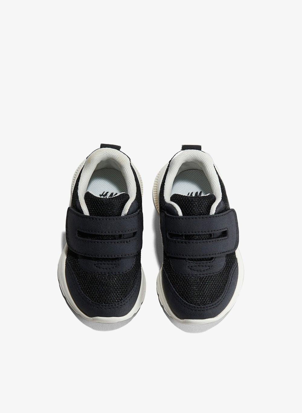 Black Dark Cellfit™ Baby Trainers with Fluted Sole - Image 1
