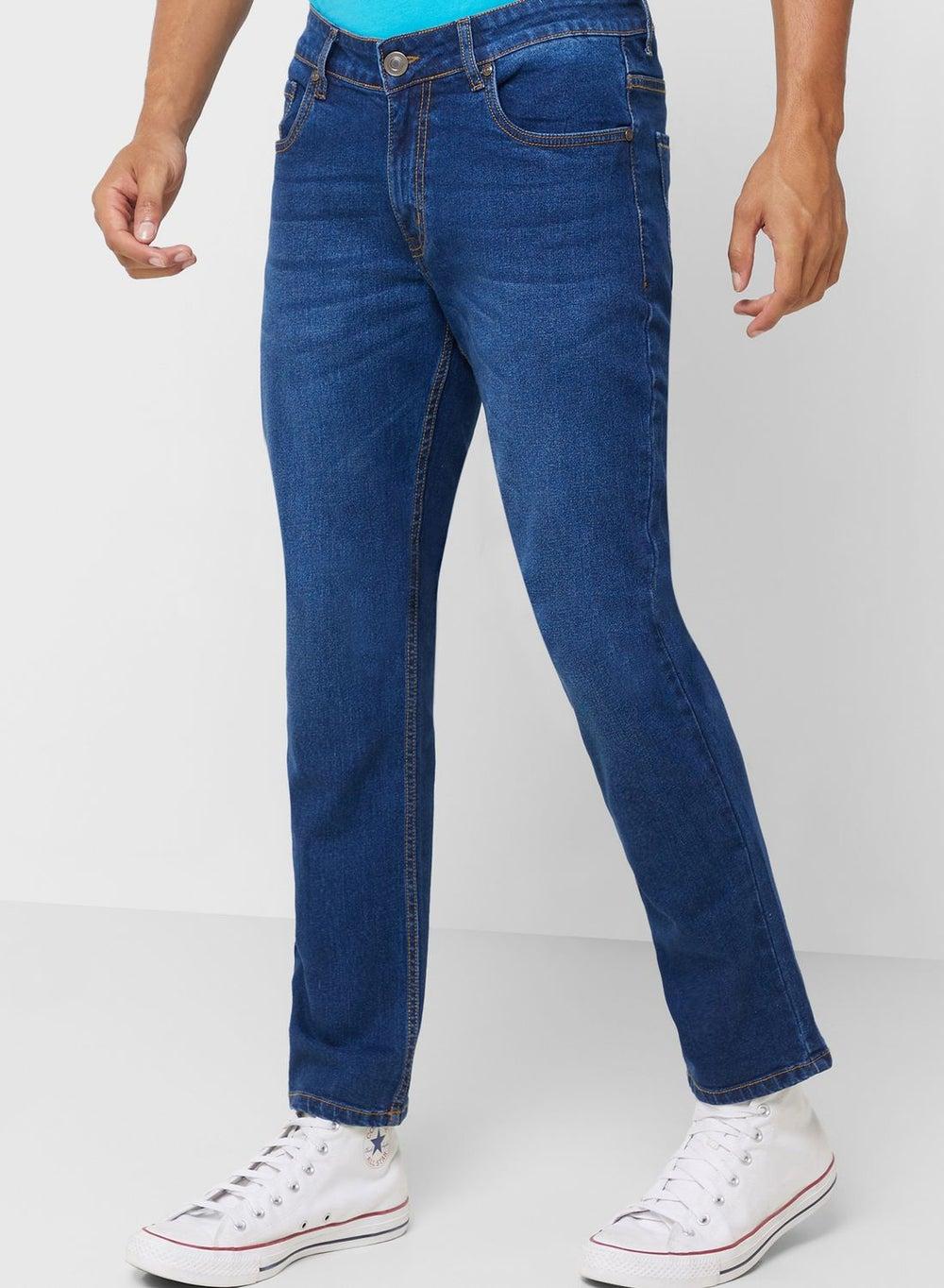 Seventy Five Slim Fit Mid-Rise Denim Jeans - Image 1