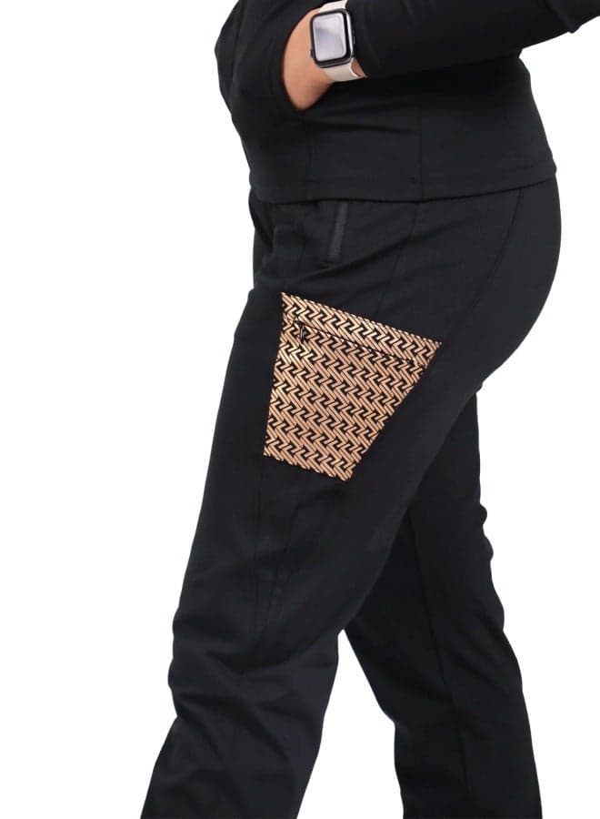 Premium Black Straight-Fit Women’s Jogger Pants - Image 1