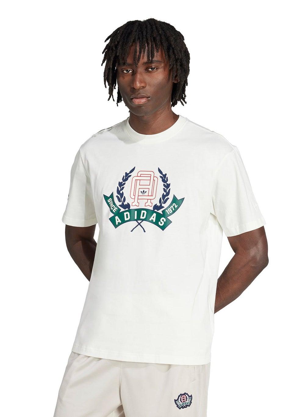 Trefoil Series Varsity Loose Cotton T-Shirt JX8158 - Image 1