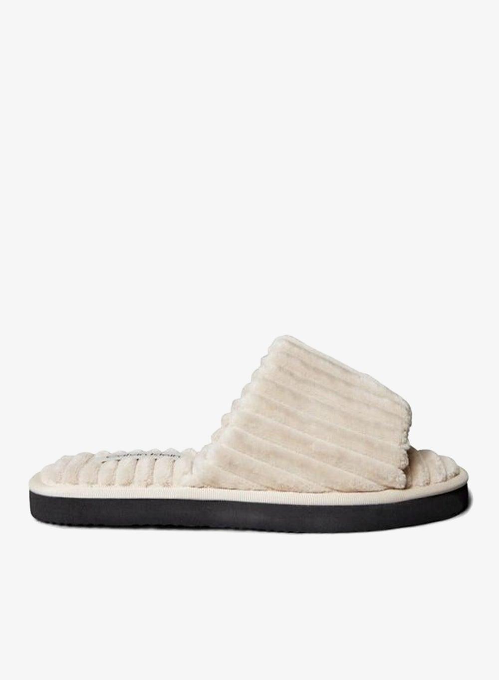 Corduroy Comfort Slipper Yw0Yw01915Pd1 Oyster Gray - Image 1