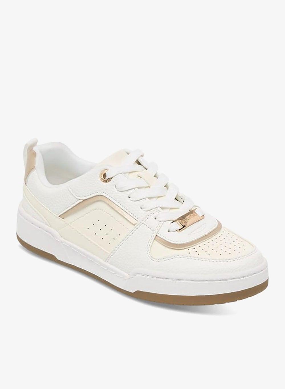 Women’s Panelled Lace-Up Sneakers Onexbq8911 White - Image 1