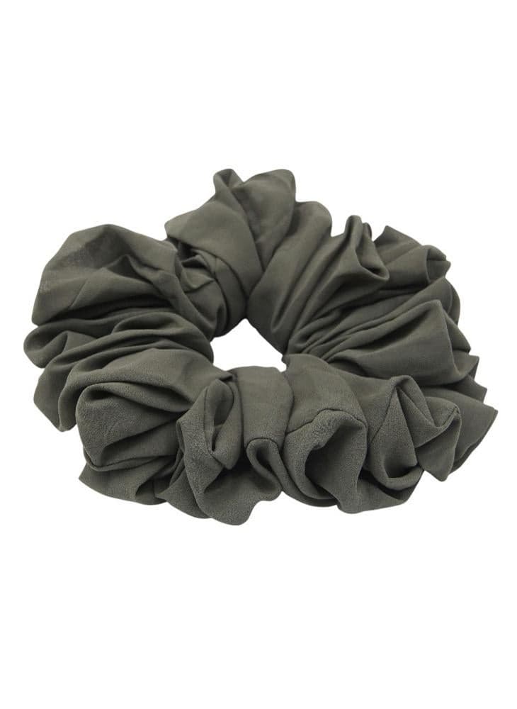 D'Daniela Elastic Volumizing Hijab Scrunchie Tie Bun Charcoal - Image 1