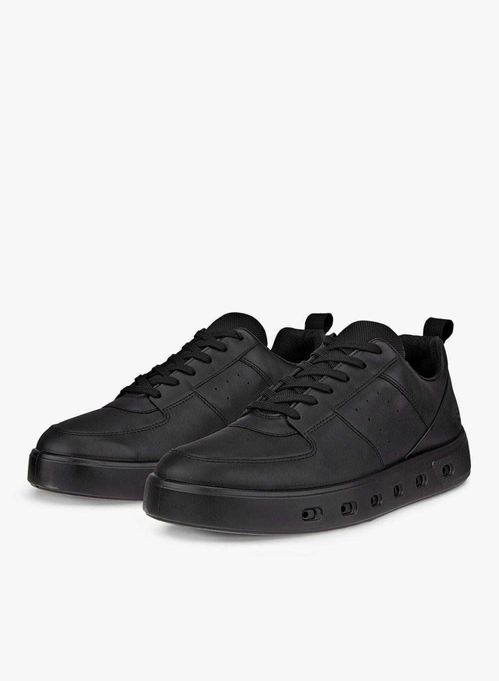 ECCO Street 720 M Black Waterproof Leather Sneakers - Image 1