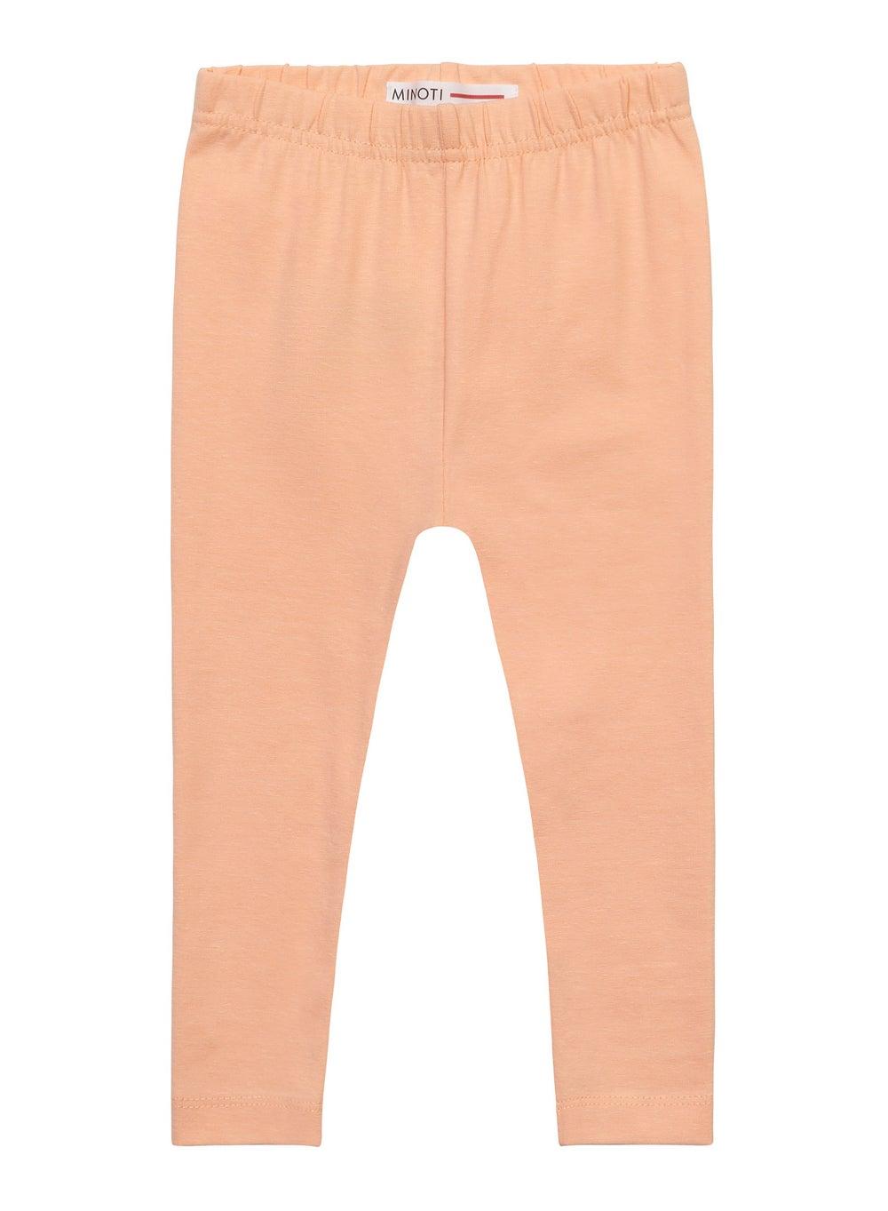 Bright Orange Girls Cotton Leggings Skinny Fit - Image 1