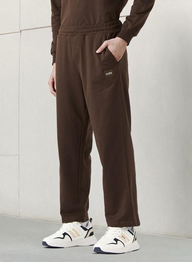 Lee Cooper Brown Relaxed Fit Jogger Track Pants - Image 1