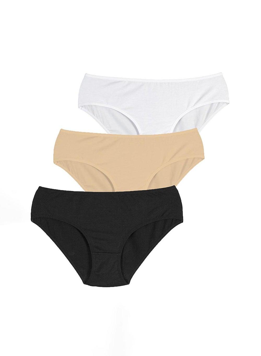 Penti Multicolour Cotton Slip Panties 3-Pack Plcvr3S12Sk - Image 1