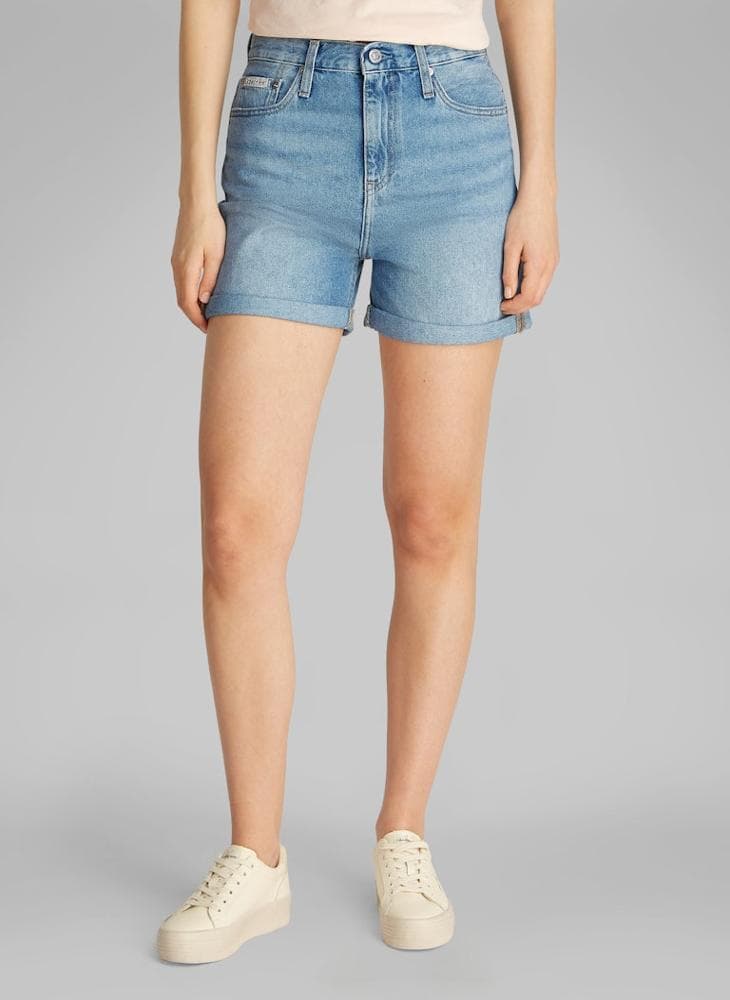 High Waist Mom Denim Shorts J20J225152 - Image 1