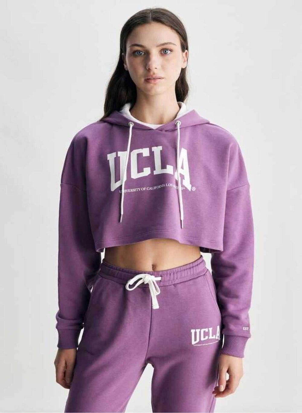 SAUSA Purple Gumdrop Cotton Hoodie - Image 1