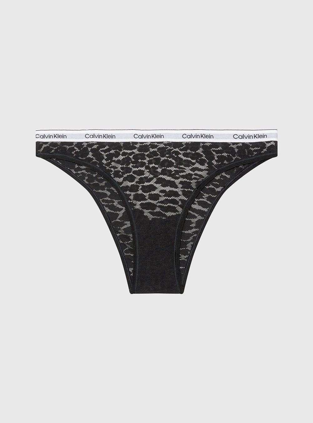 Calvin Klein Lace Brazilian Briefs Black Leopard - Image 1