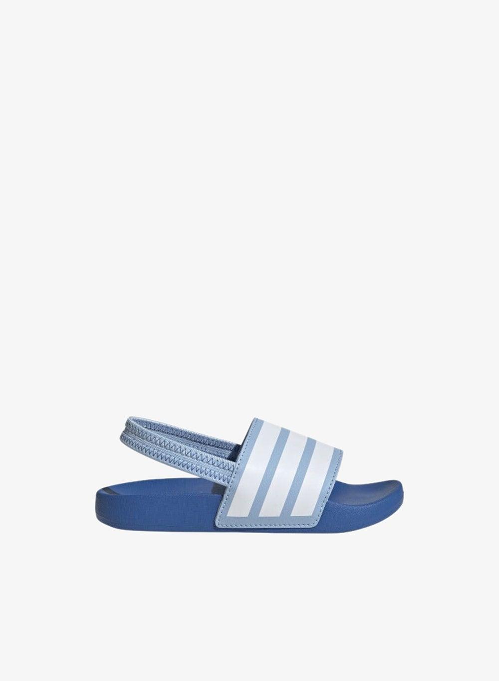 Adilette Estrap C Kids Slides Blue White - Image 1