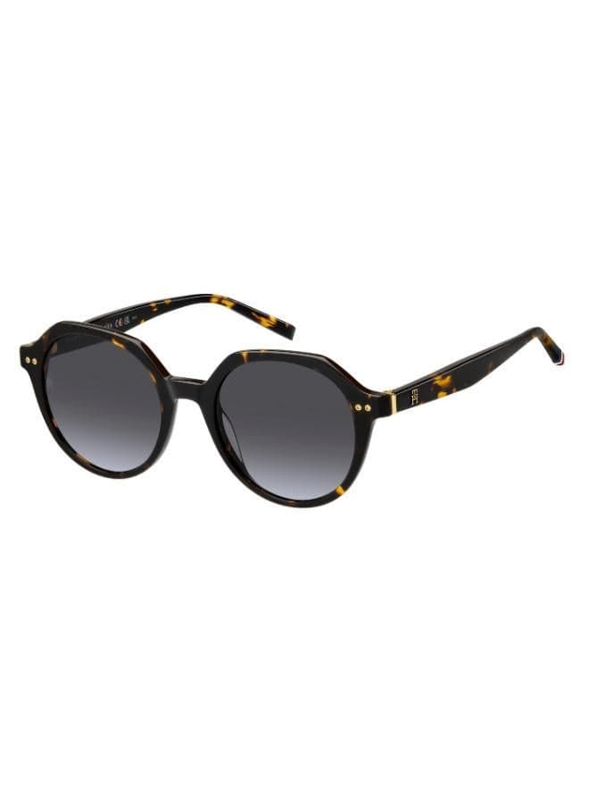 TH2212/S Round Geometric Grey Azure Sunglasses - Image 1