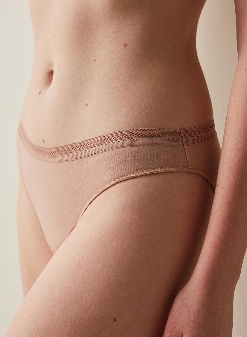 Penti Beige Cotton Easy Slip Briefs Plg3Qccj22Iy - Image 1