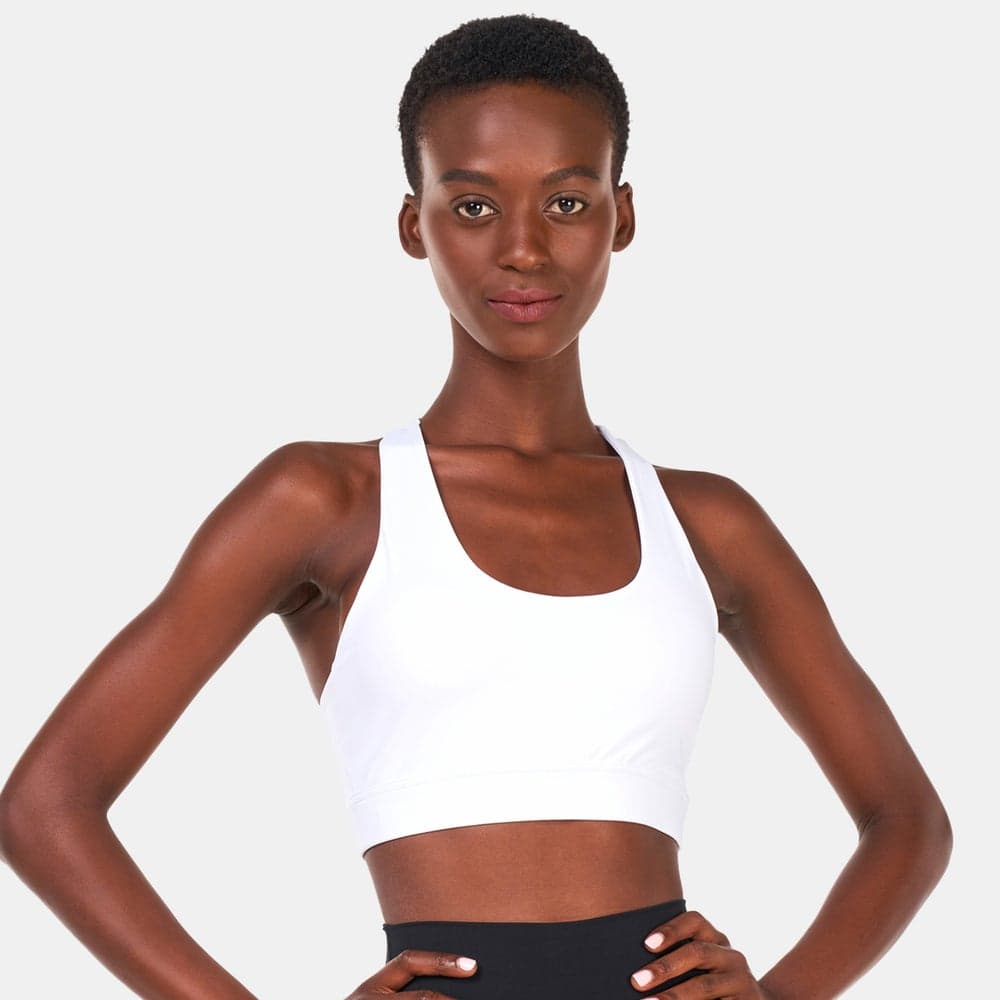 Core Agile Women's Lightweight Sports Bra White - Image 1