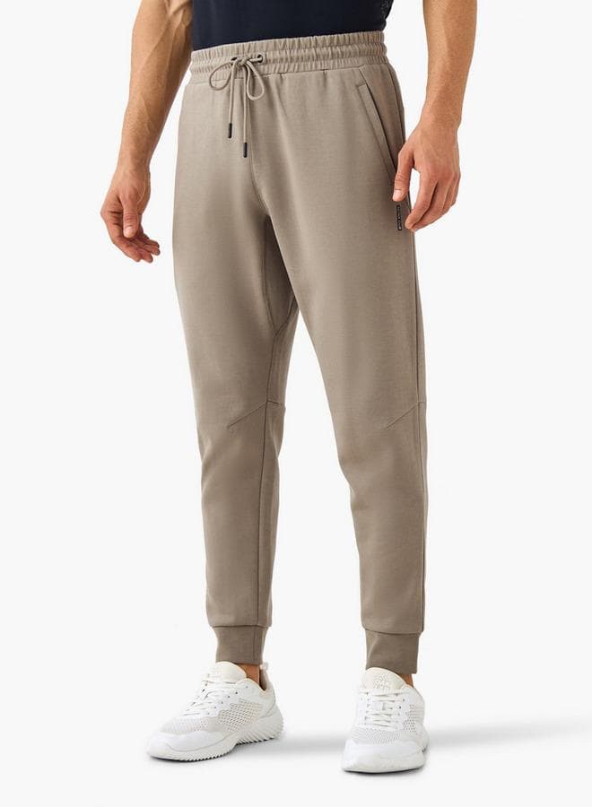Regular Fit Panelled Joggers with Utility Pockets - Image 1