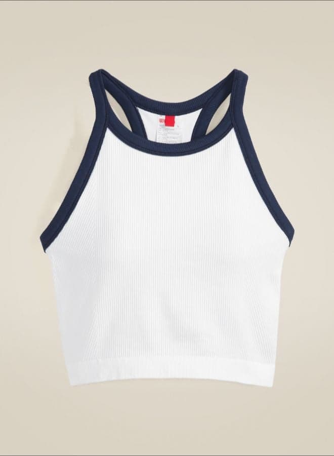 On The Daily Racerback Brami White - Image 1