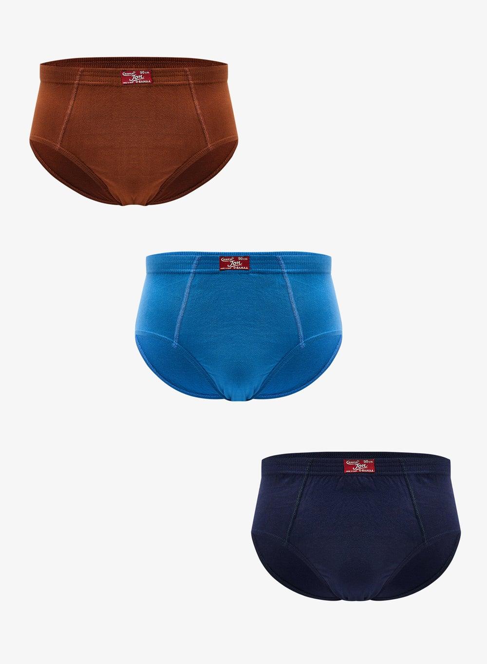 RJ551B Premium Solid Briefs 3-Pack Essential Set - Image 1