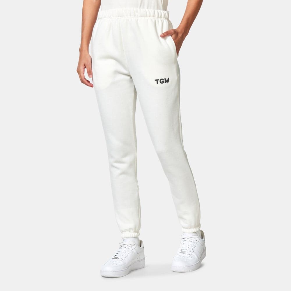 The Giving Movement Logo Sweatpants White Slim Fit - Image 1