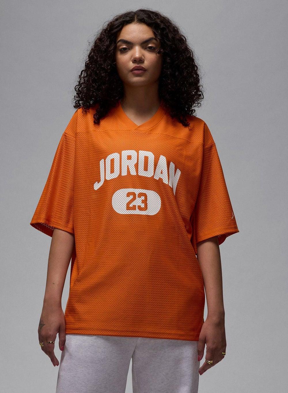 W J Brk SS Mesh Jersey Top HQ9222 Starfish - Image 1