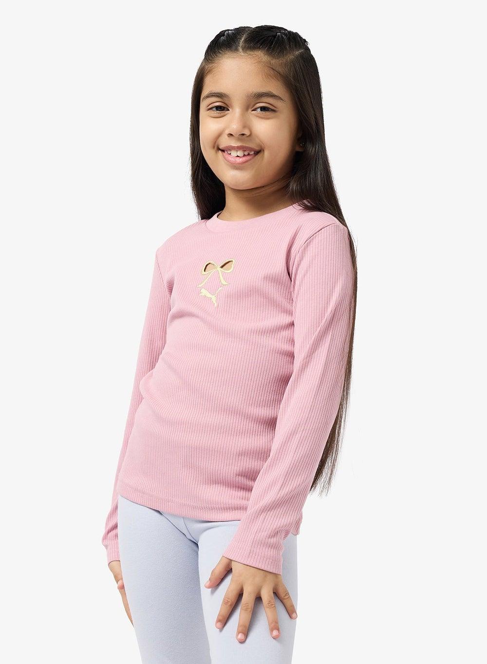 PUMA Graphic Bow Girls T-Shirt 63222765 - Image 1