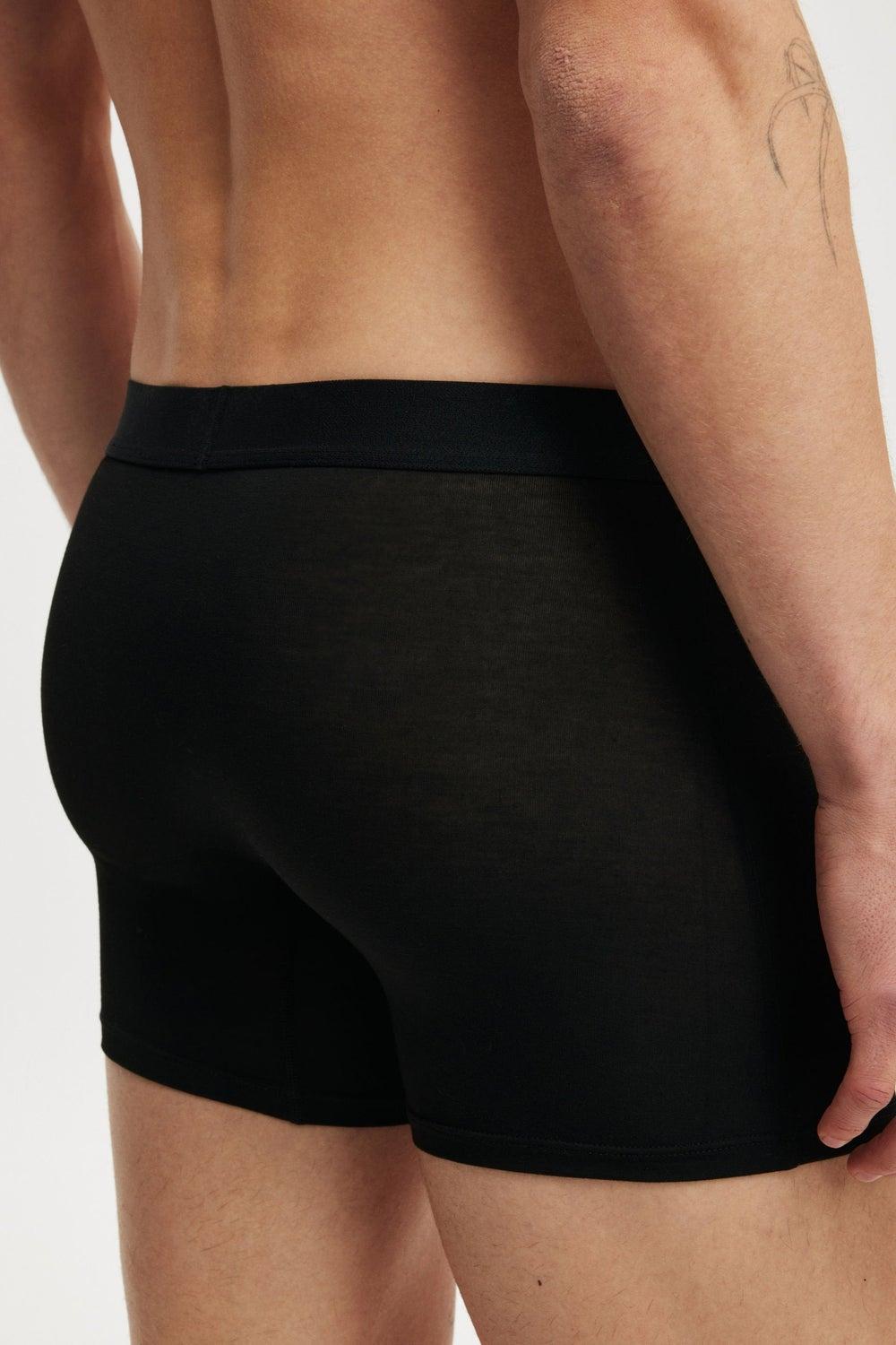 Hyperweave Black Trunk Briefs for Men - Image 1