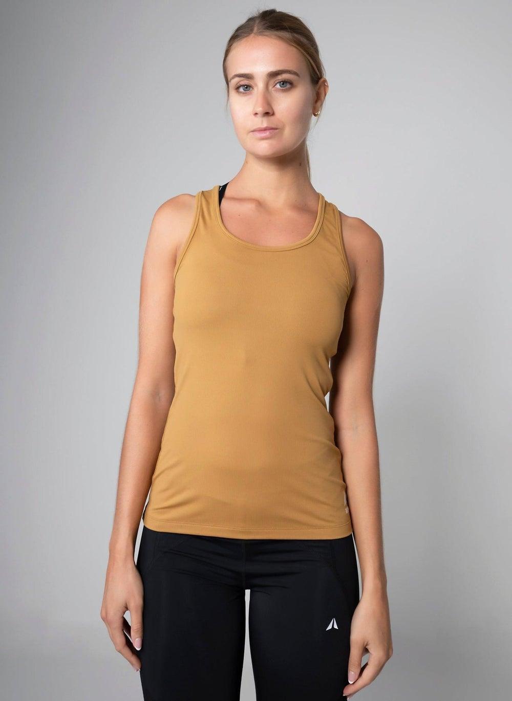 Aora Women’s Daily Tank Top Caramel Lightweight Comfort - Image 1