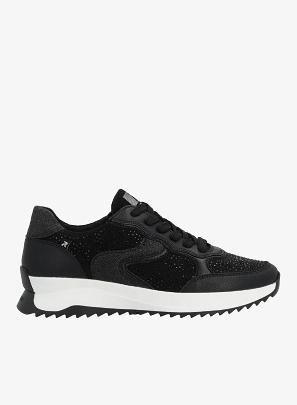 Rieker Evolution W1304-00 Black Comfort Sneakers - Image 1