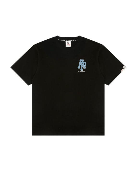 Black Cotton Logo Tee – Relaxed Fit Classic - Image 1