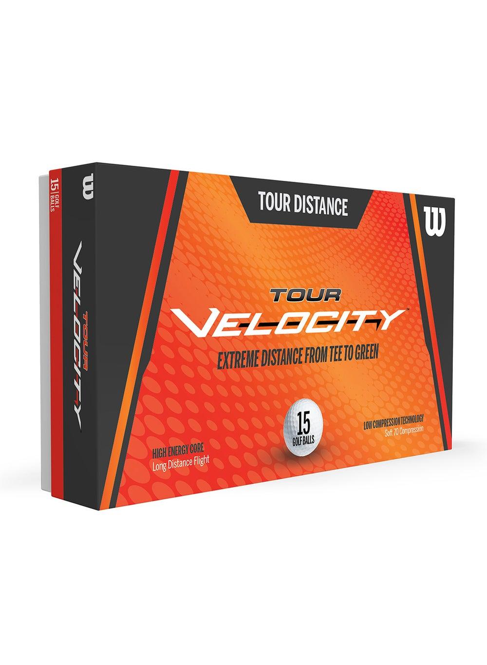 Tour Velocity Distance Golf Balls 15-Pack White - Image 1