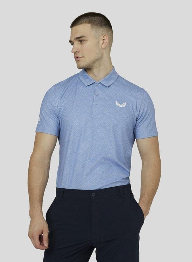 Men’s Sky Printed Golf Polo CMA40003 Performance Fit - Image 1