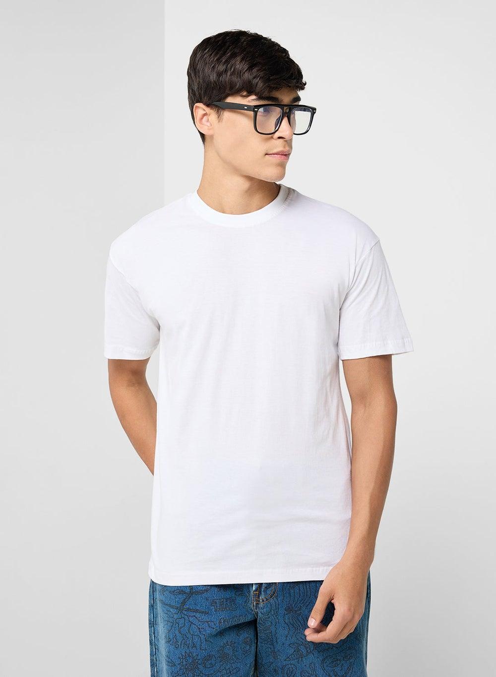 Adan OV 02 Oversized Graphic White T-Shirt - Image 1