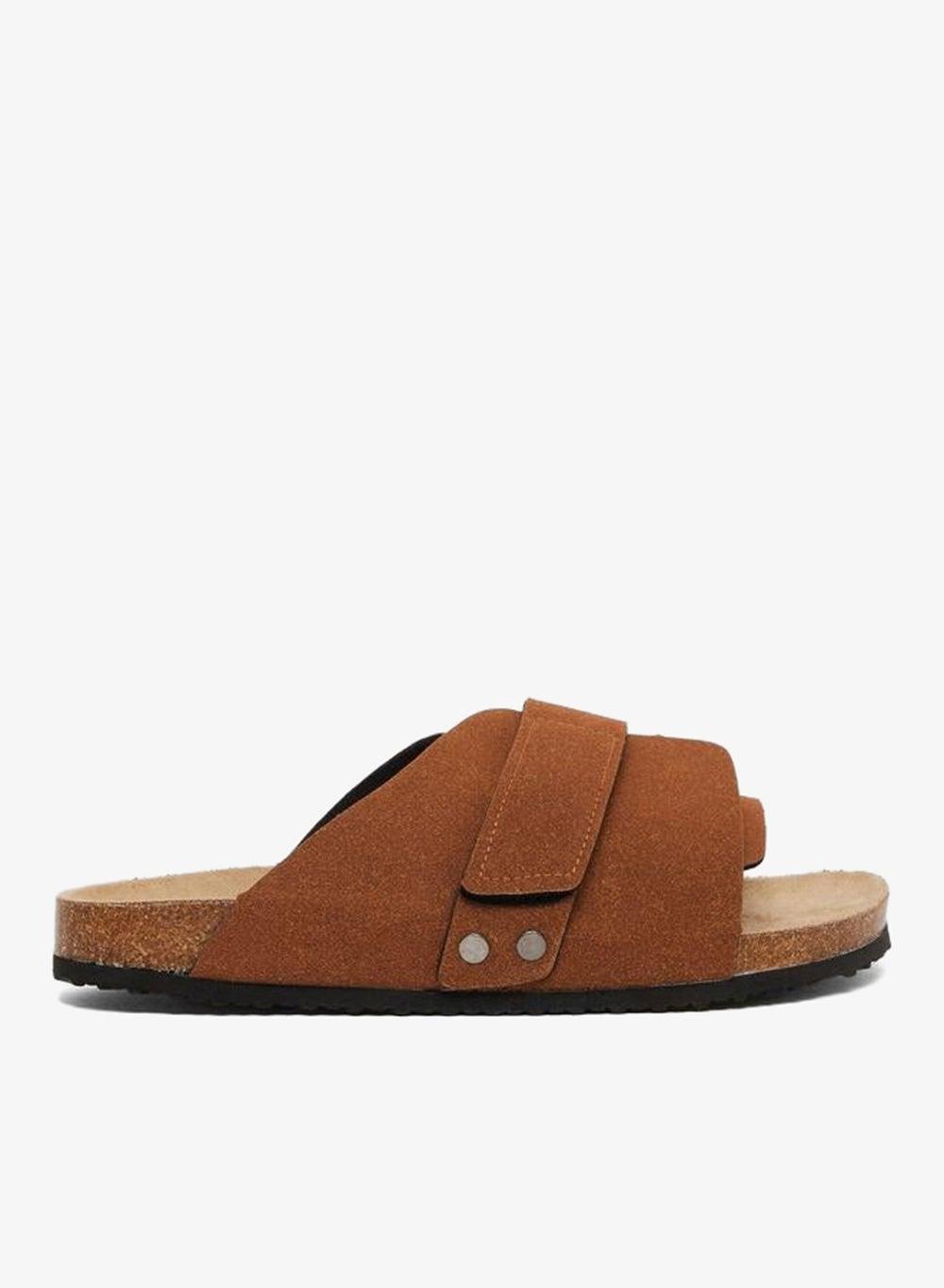 Styli Thick Band Flatform Slide Sandals Beige - Image 1