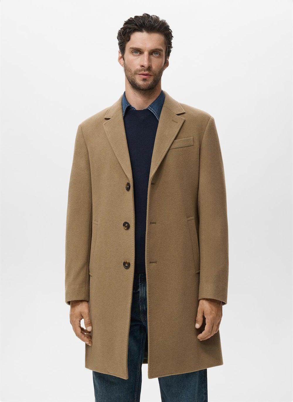 Camel Wool Blend Overcoat 17086720 Tailored Classic - Image 1