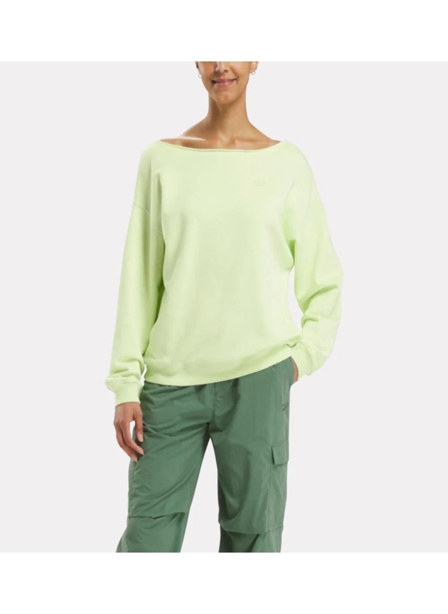 Reebok Astro Lime Wide Woven Fleece Sweatshirt - Image 1