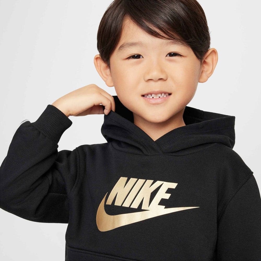 Nike Kids' Sportswear Club Hoodie Black Futura - Image 1