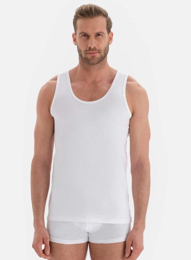 Supreme U-Neck Cotton Tank Top E011000350 - Image 1