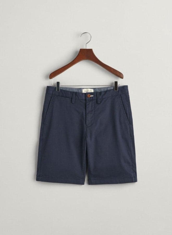 Gant Slim Fit Cotton Twill Drawstring Shorts - Image 1