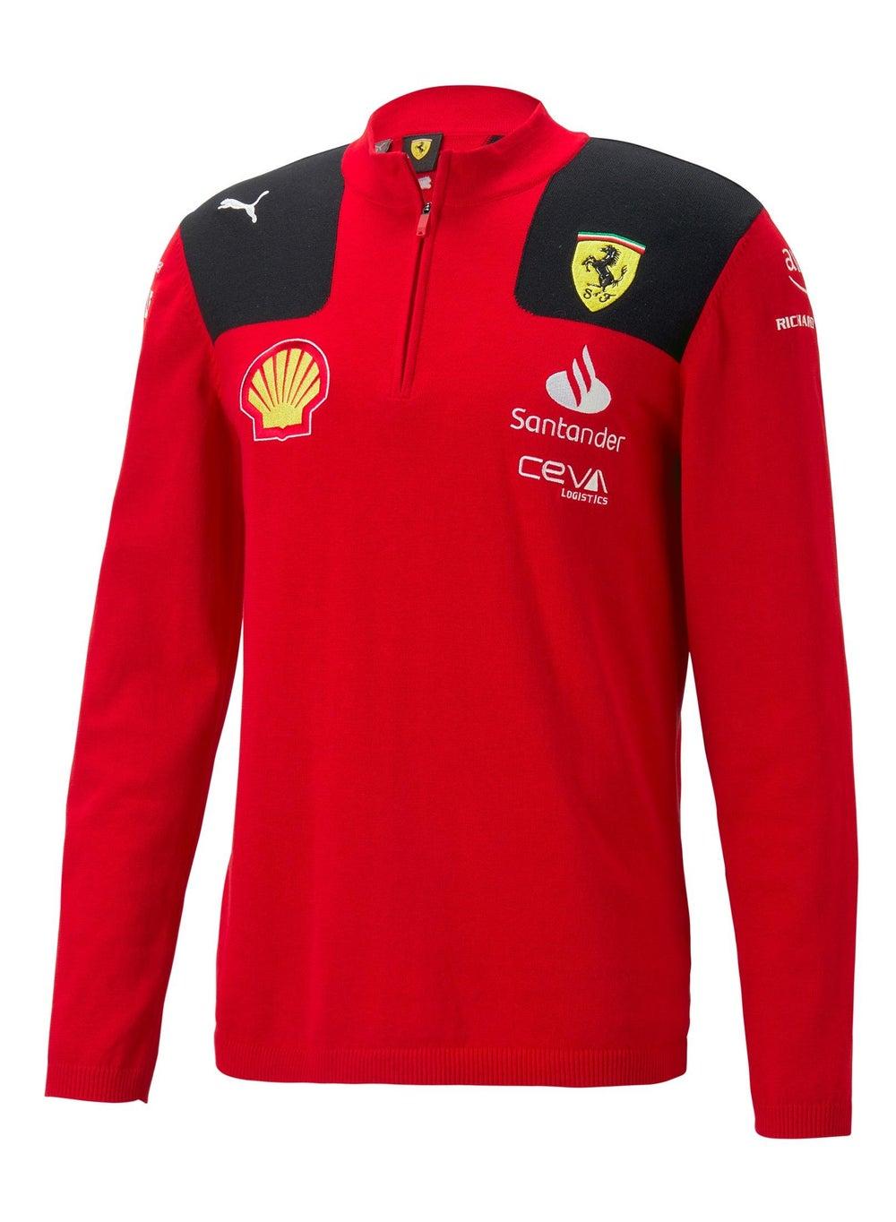 SF RP Men’s Team Half Zip Sweatshirt Red - Image 1