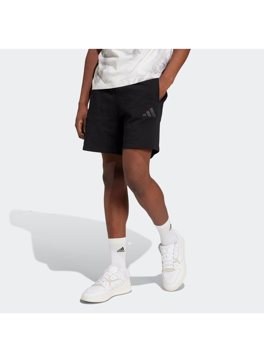 adidas Ix1247 French Terry Lounge Shorts Black - Image 1