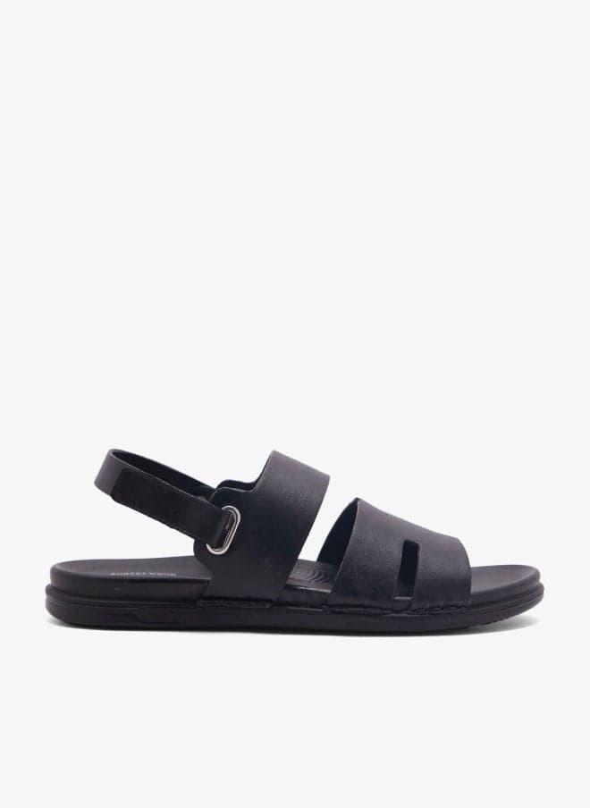 NB 909 Men’s Black Comfort Footbed Sandals - Image 1
