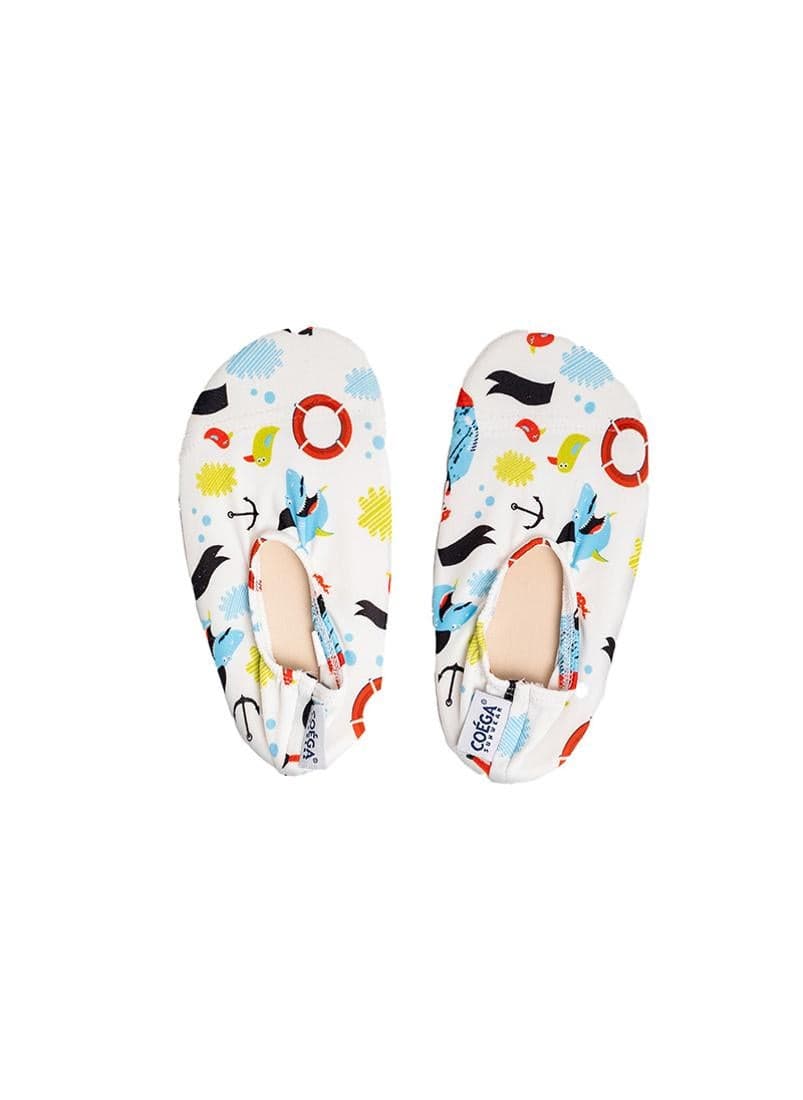 COEGA Blue Pirate Kids Pool Shoes - Image 1